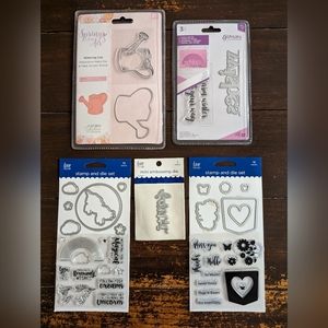BRAND NEW Crafter's Companion & Love Nicole Stamp and Die Sets and "Faith" Die